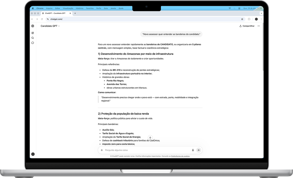 VitoriaGPT - Interface do assistente